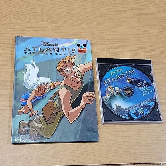 Disney's Atlantis "The Lost Empire" dvd and book - Picture 1 of 4